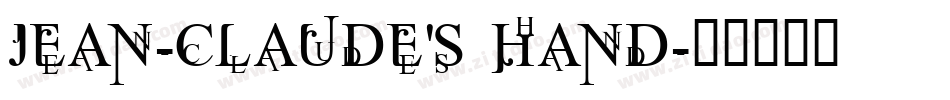 Jean-Claude's hand字体转换
